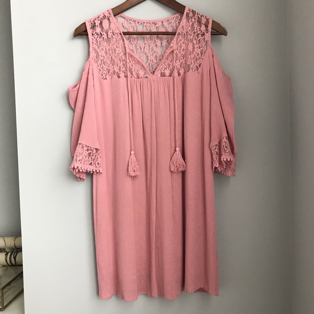 Heartloom Anthropologie airlia cold shoulder dress